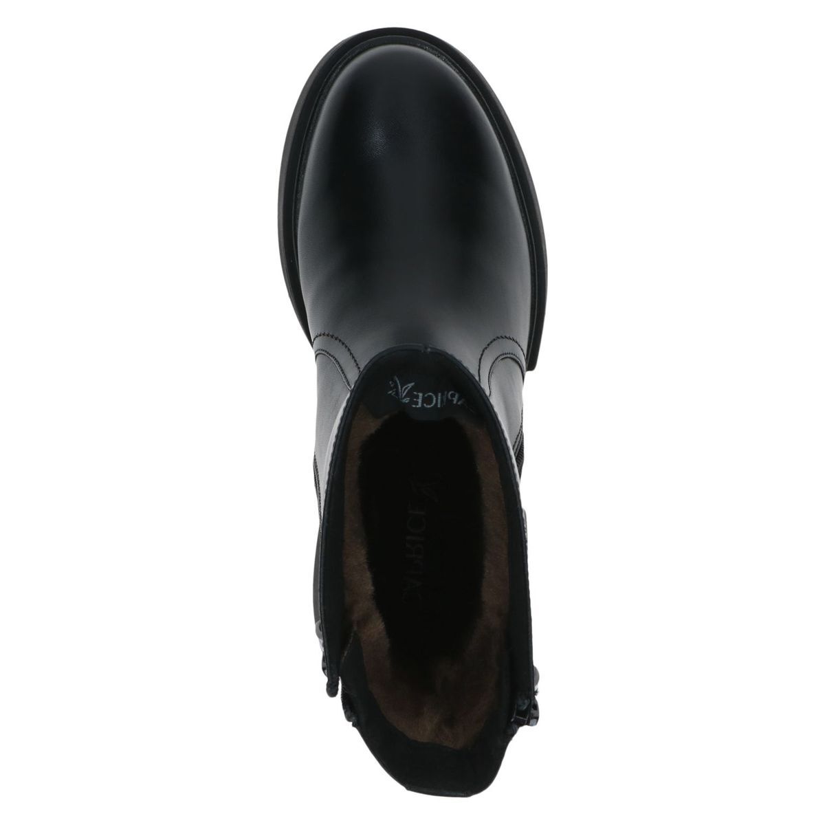 Bottine fourée noir nappa, CAPRICE