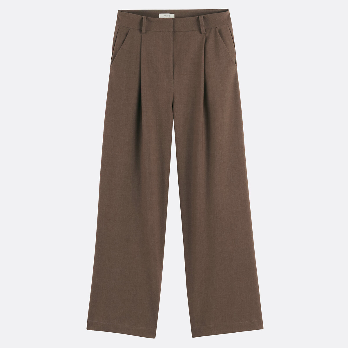 Jonas Wide Leg Straight Trousers 90009539, SUNCOO