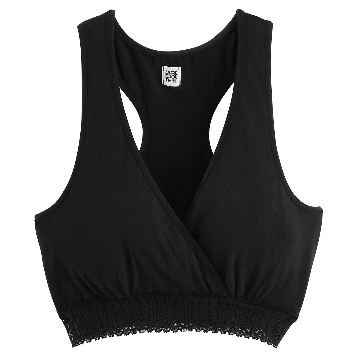 Brassières d'allaitement en coton noir, LA REDOUTE COLLECTIONS