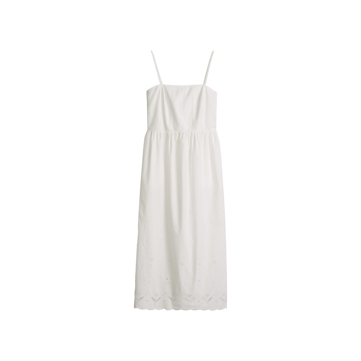 Robe en dentelle slim avec Broderie Anglaise blanc, MARC O’POLO DENIM