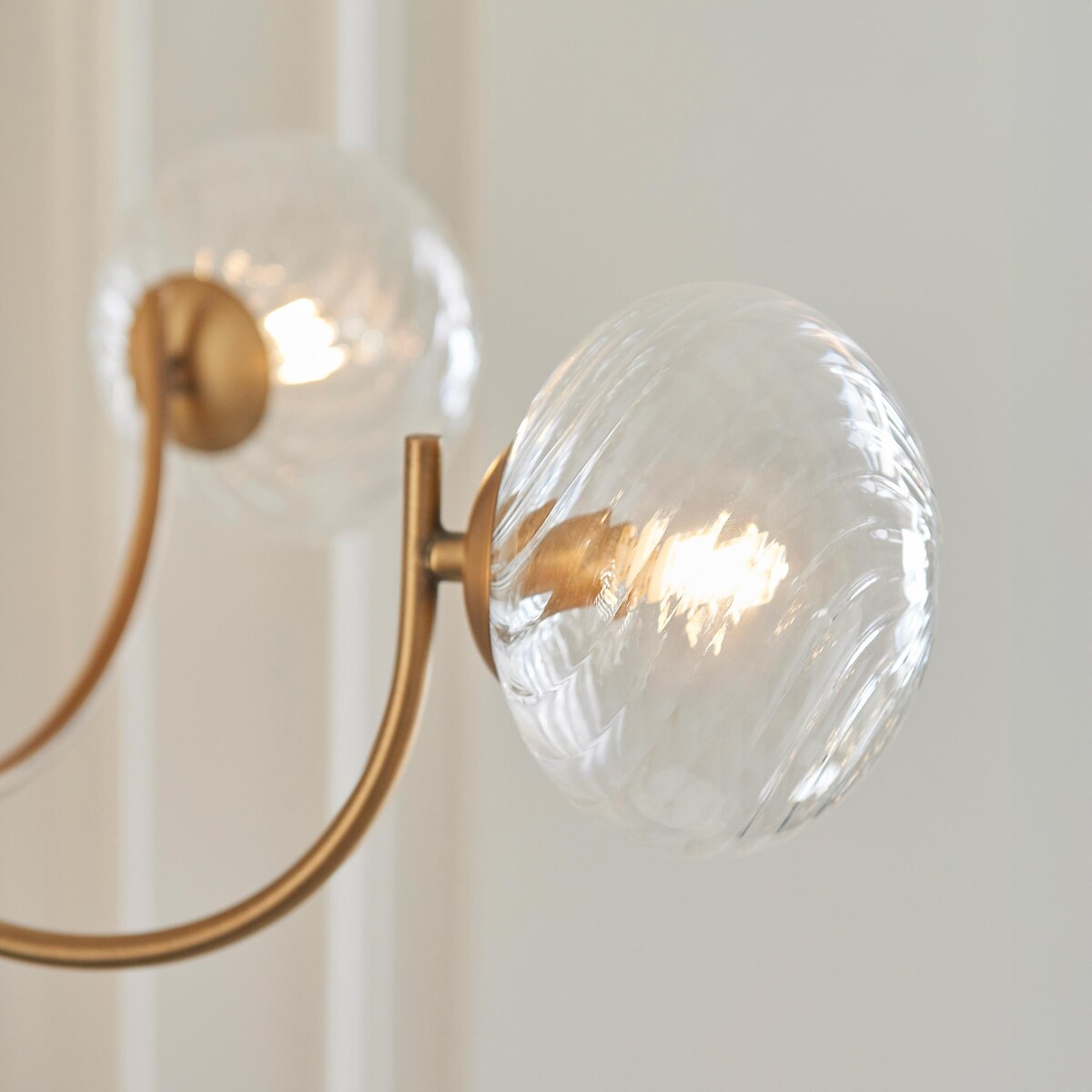 Harville 5-Light Dome Glass Pendant Light aged brass, ÉDITÉ