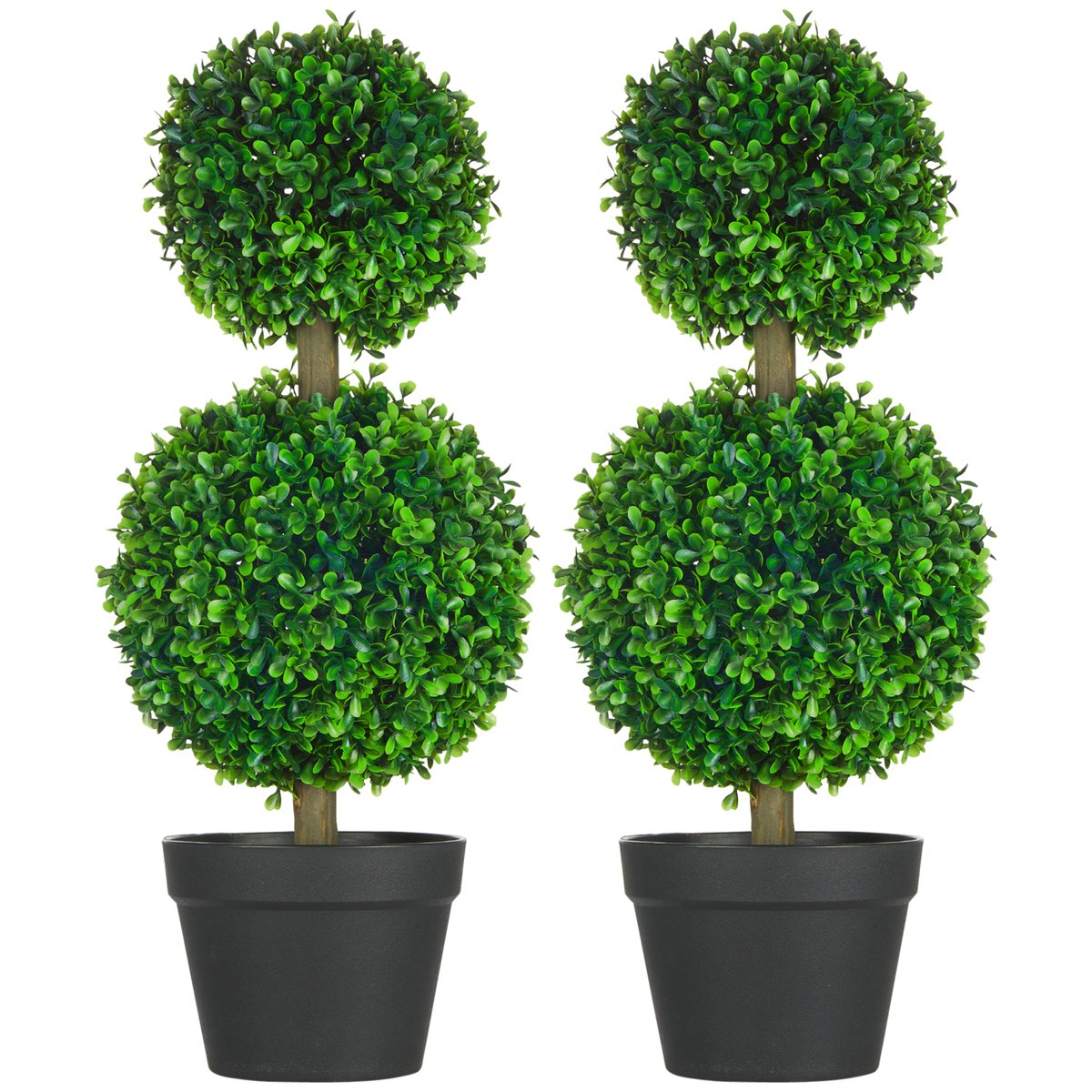 Topiaires artificielles PE Vert vert, HOMCOM