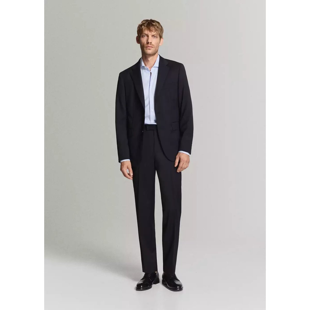 Chemise slim fit 100 % coton bleu ciel, MANGO MAN