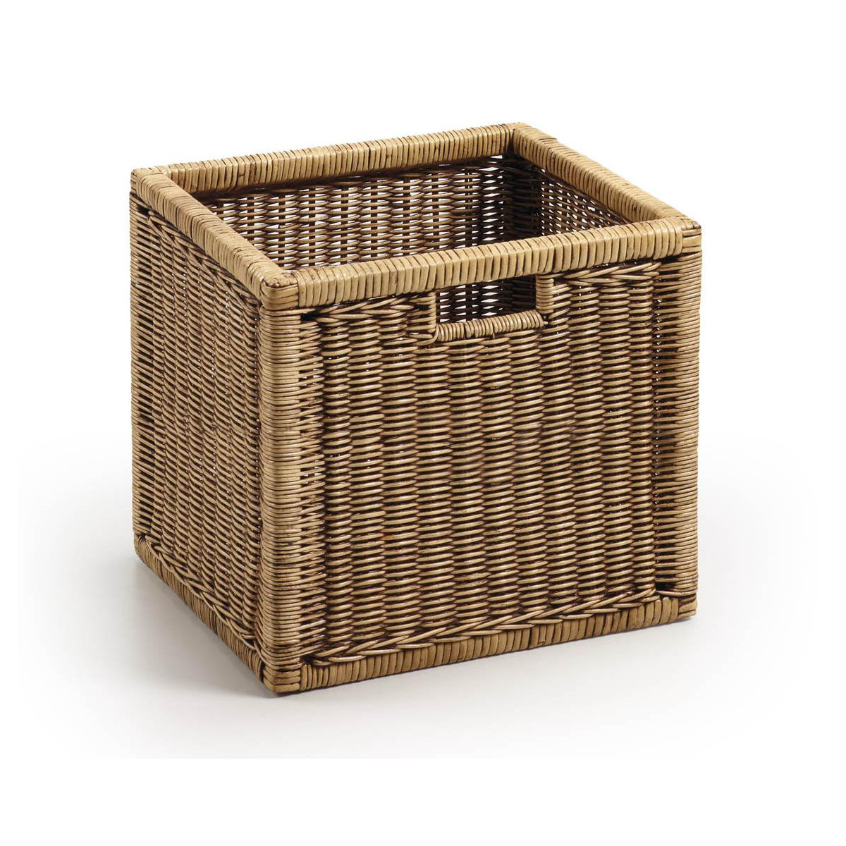 Panier rotin marron, DECORATION D’AUTREFOIS