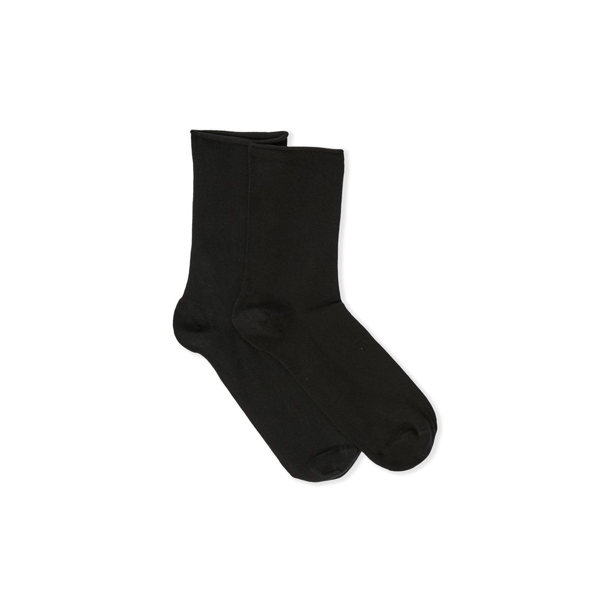 Chaussettes mi-hautes COTON MIDI noir, ETAM