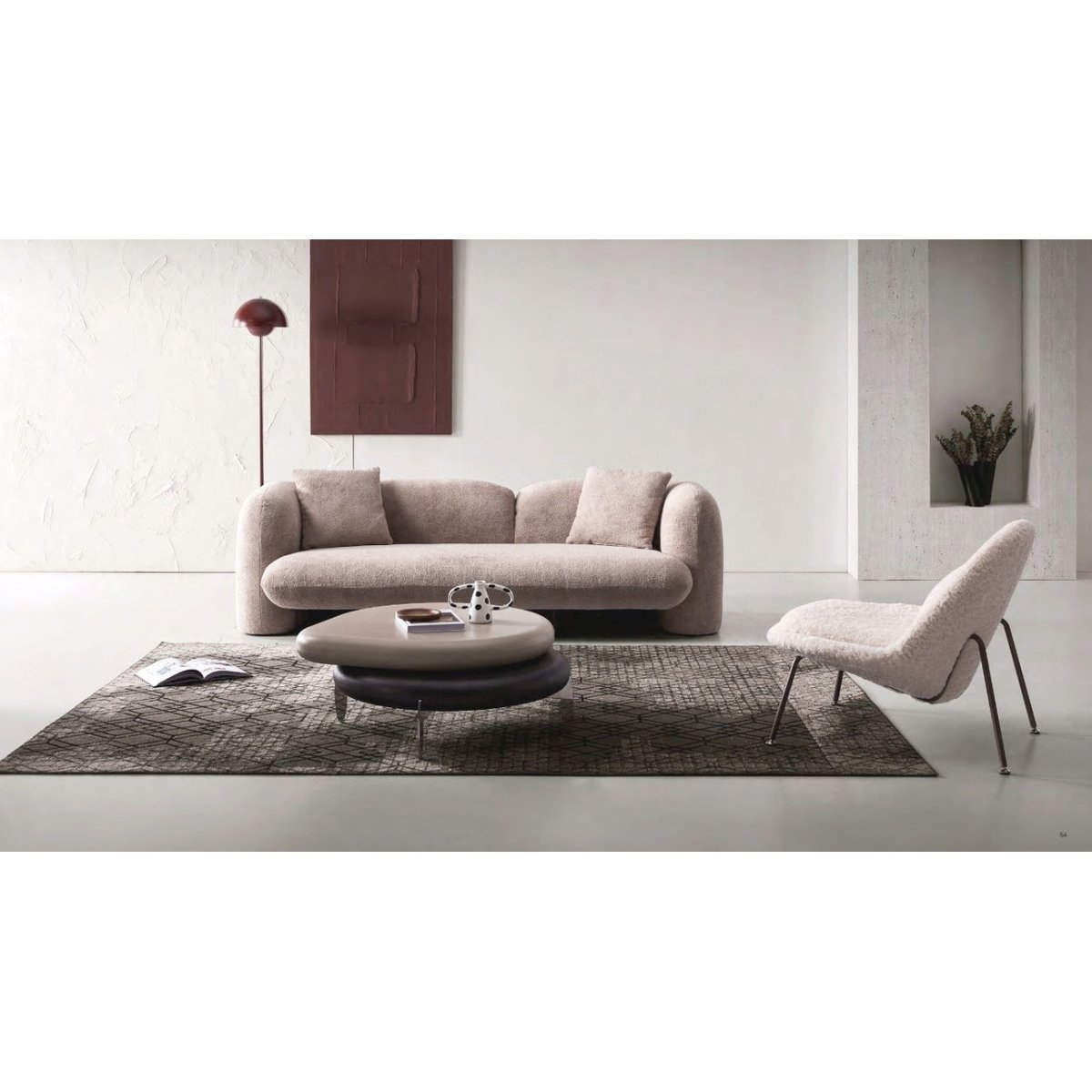 Fauteuil design original - ASPEN blanc cassé, MATHI DESIGN