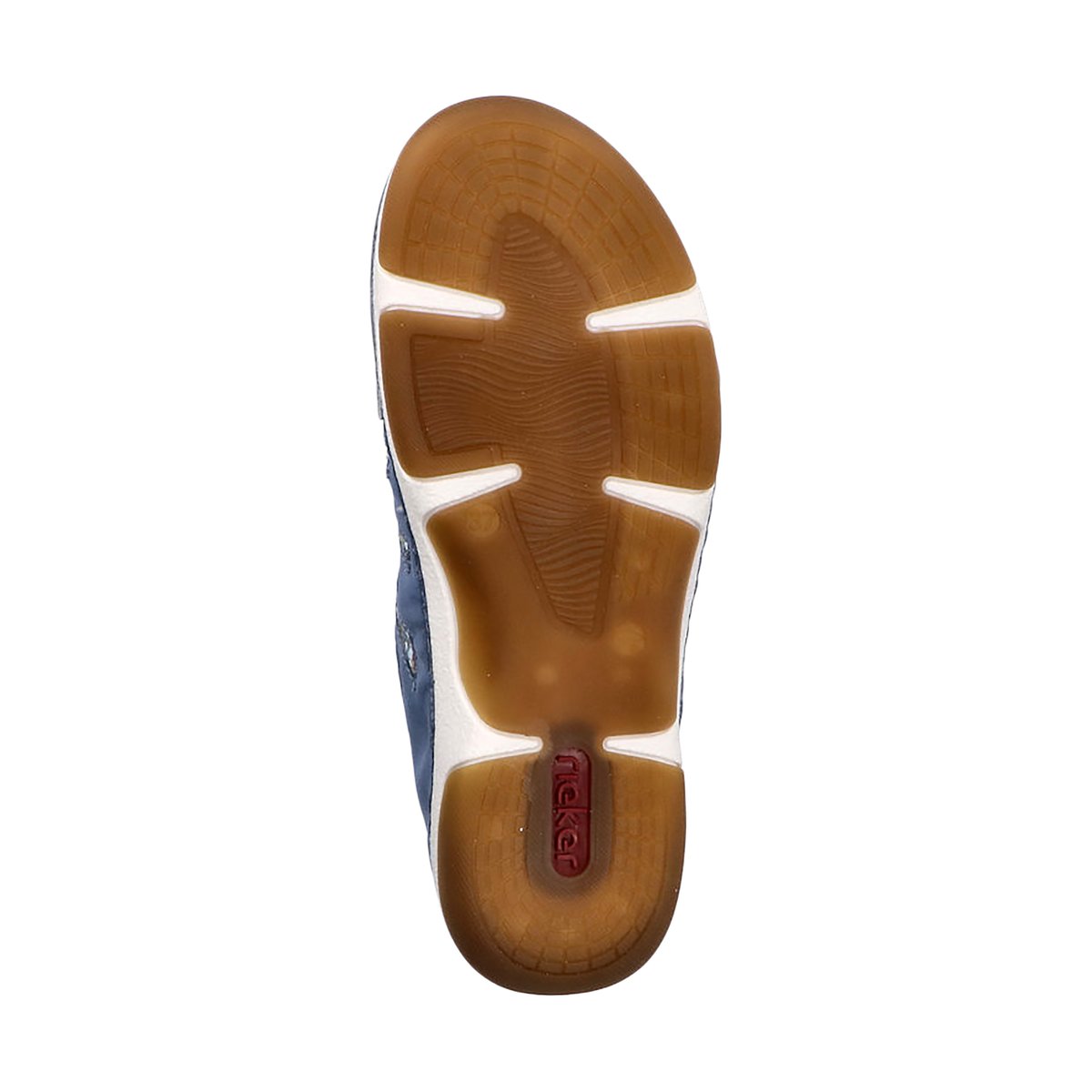 Basket Cuir Morelia bleu, RIEKER