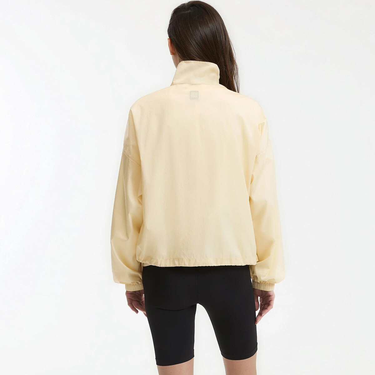 Blouson coupe-vent court zippé beige, LA REDOUTE COLLECTIONS