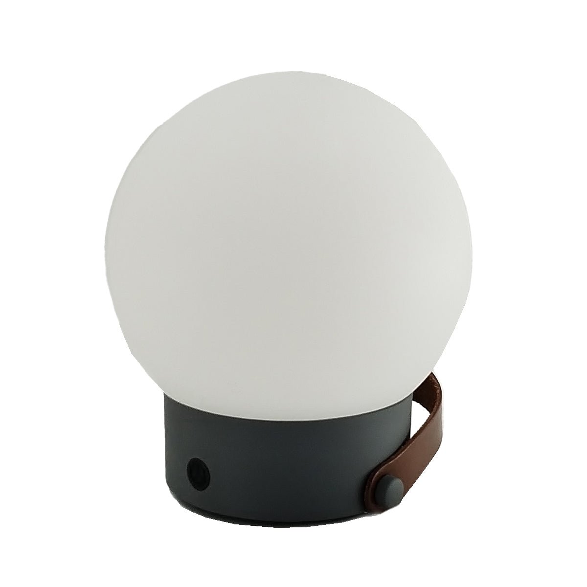 Baladeuse solaire rechargeable GLOBY gris, LUMISKY