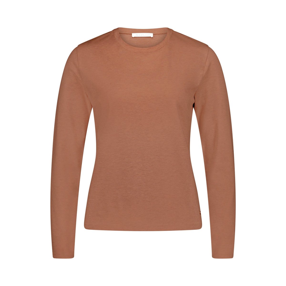 Haut casual à encolure ronde dark brown melange, BETTY & CO
