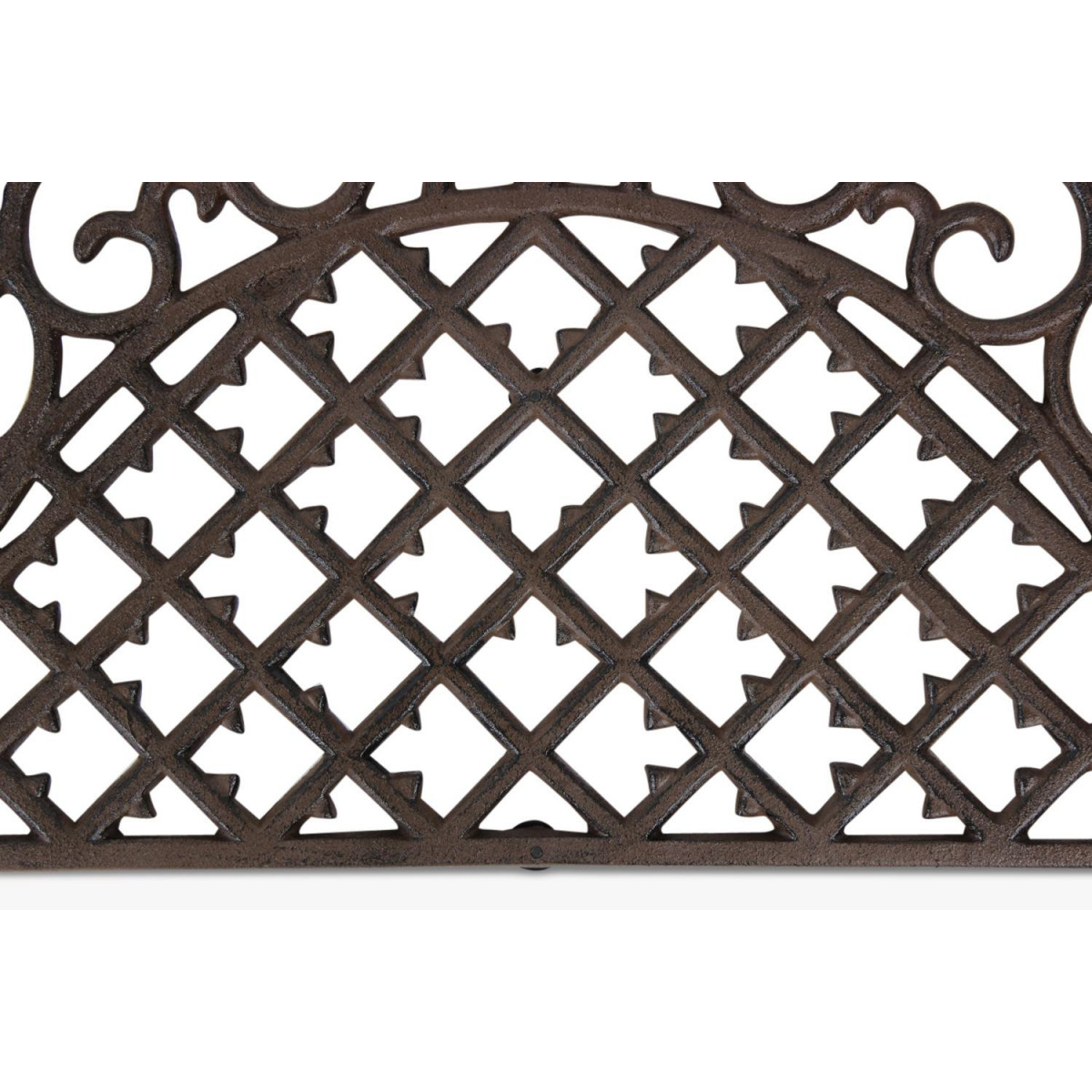 Paillasson demi lune fonte marron, DECORATION D’AUTREFOIS