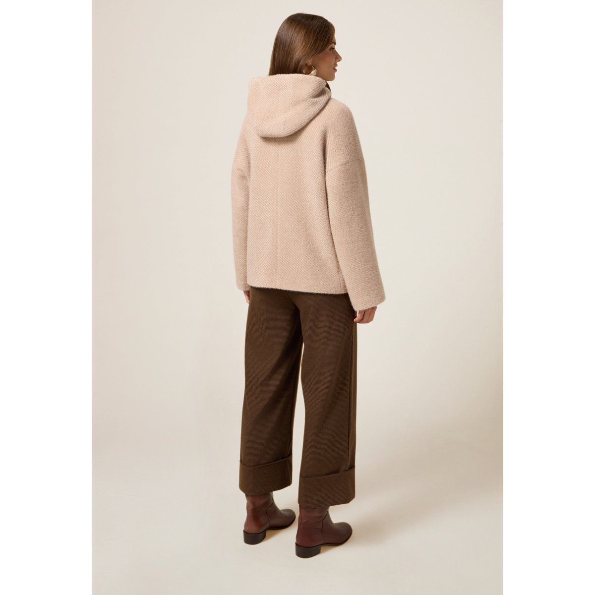 Manteau court beige, OLTRE