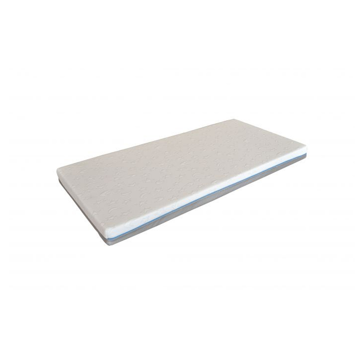 Matelas Baby Visco Gel 60x120x10 Blanc couleur unique, VIPACK