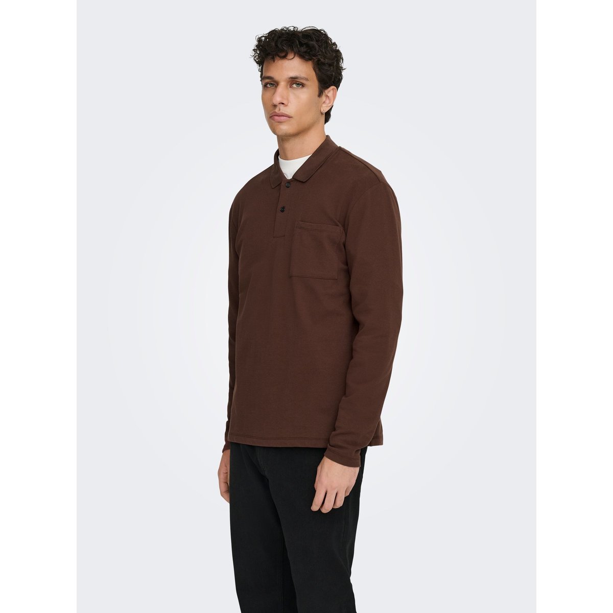 Polo rouge - deep mahogany, ONLY & SONS
