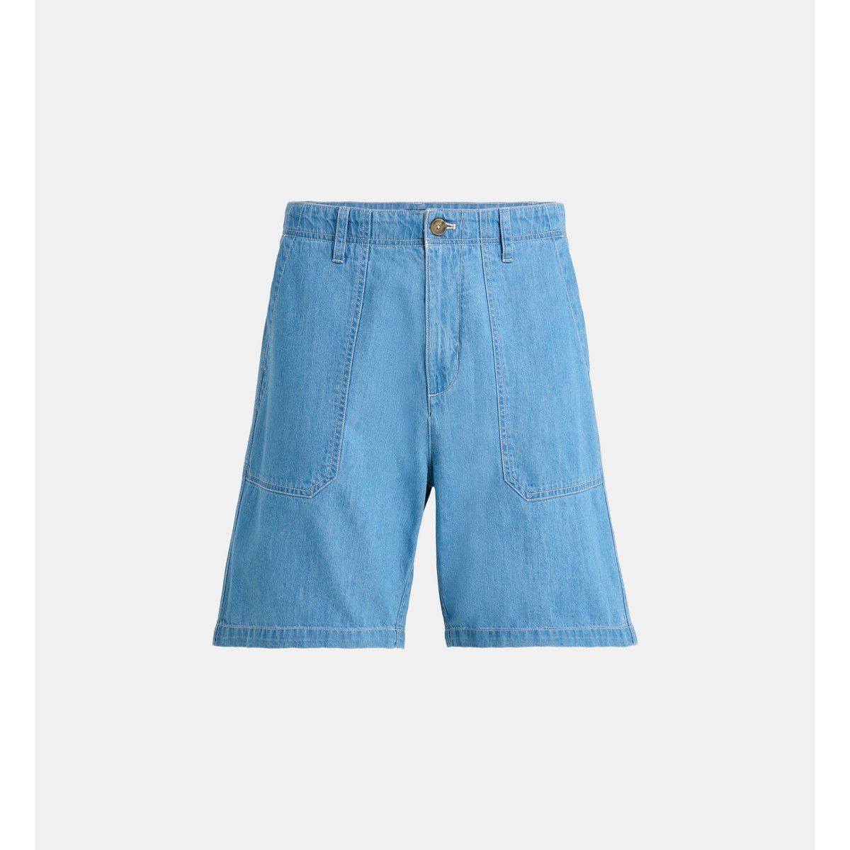 Bermuda termunim denim coton bio bleu jean délavé, GALERIES LAFAYETTE