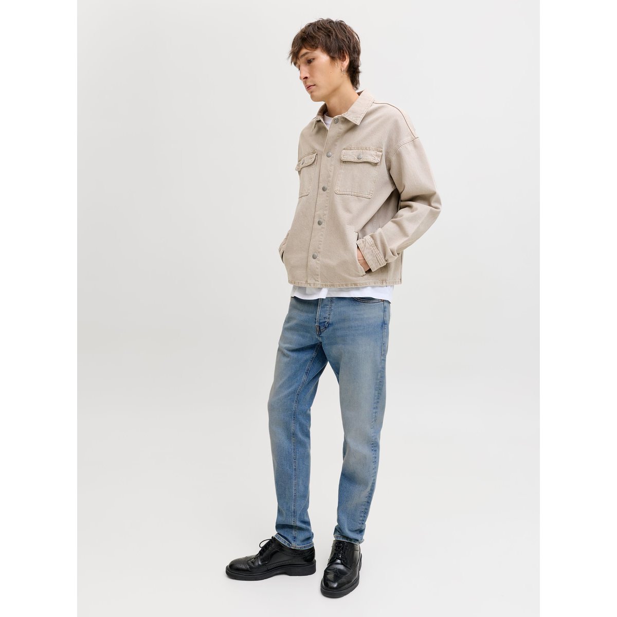Jean Coupe Tapered light blue denim, JACK & JONES
