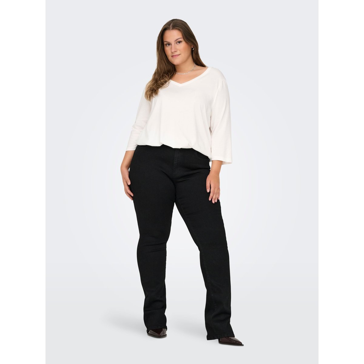 Jean Flared black 1, ONLY CARMAKOMA
