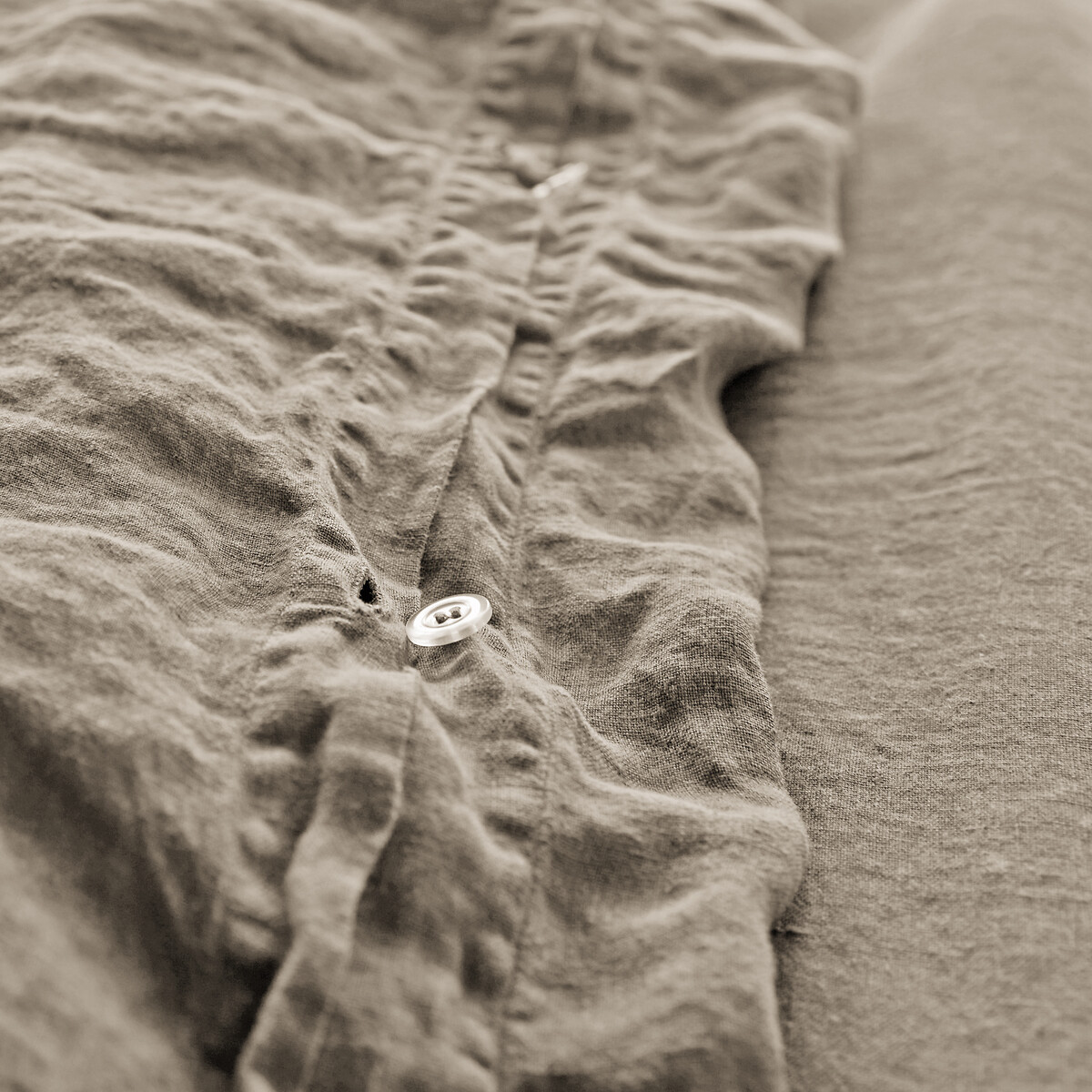 Linot Plain 100% Washed Linen Duvet Cover linen, LA REDOUTE INTERIEURS
