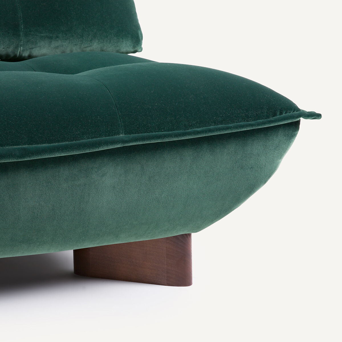 Banquette modulable en velours, KAORI vert tsar, AM.PM
