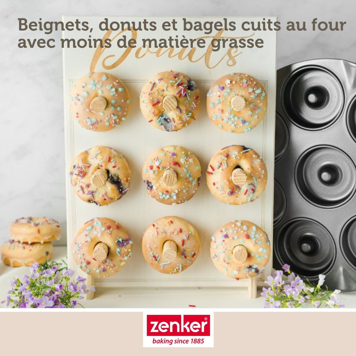 Moule pour 8 beignets au four BLACK METALLIC noir, ZENKER
