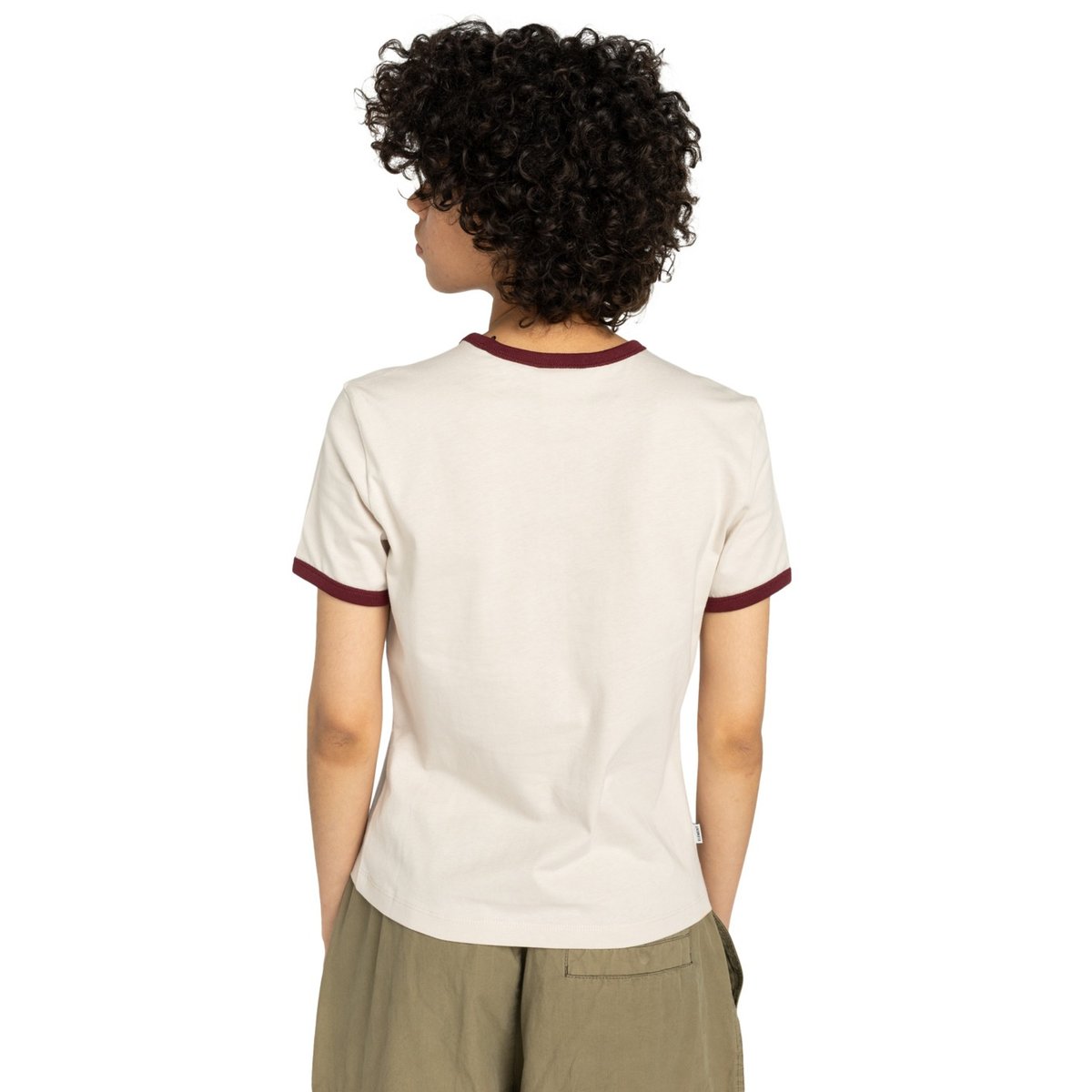T-shirt à manches courtes SECOND NATURE RINGER W beige oat milk, ELEMENT