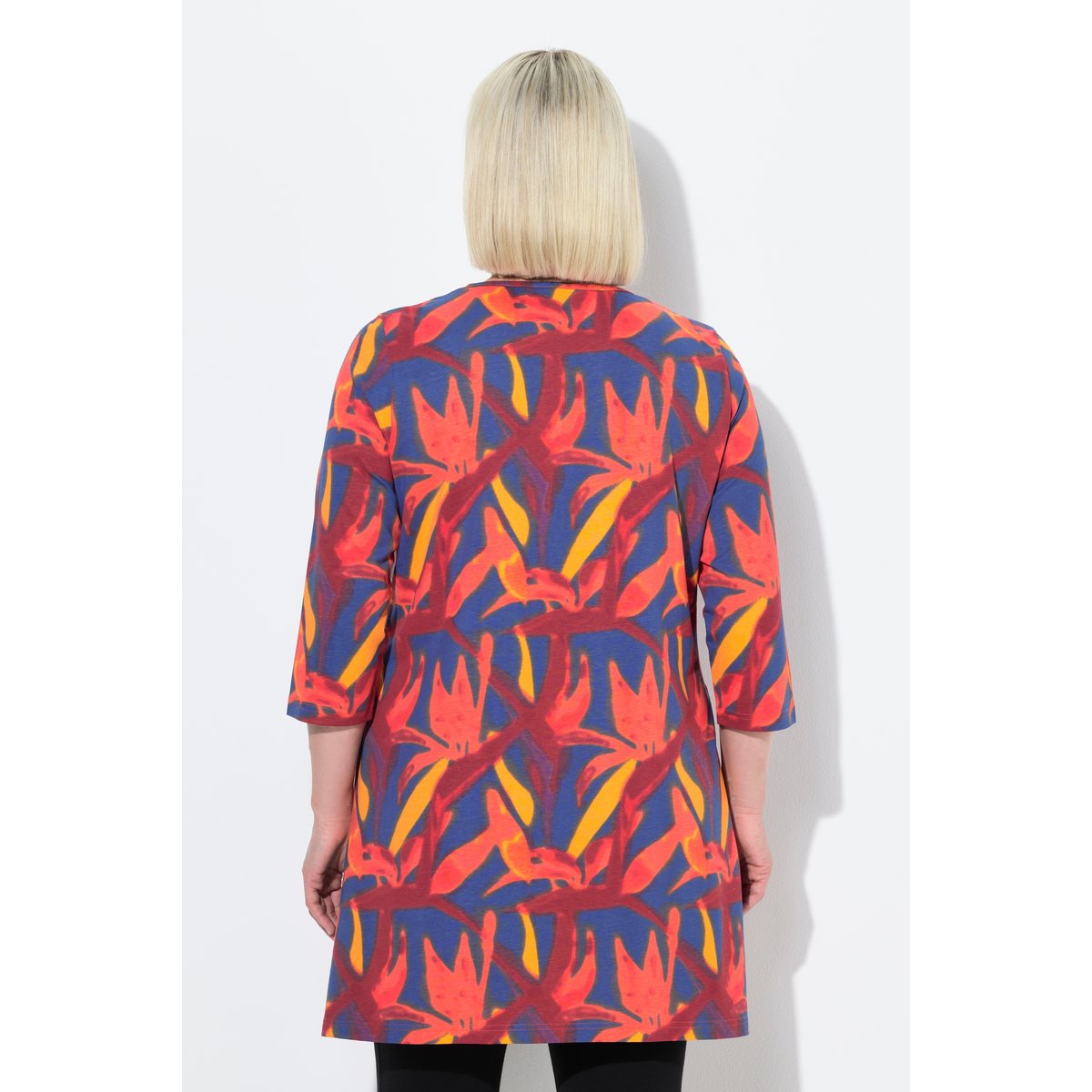 T-shirt long noir, ULLA POPKEN