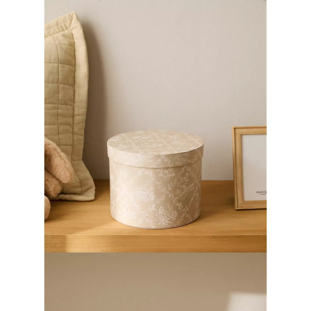 Boîte moyenne pour enfant imprimée marron moyen, MANGO HOME