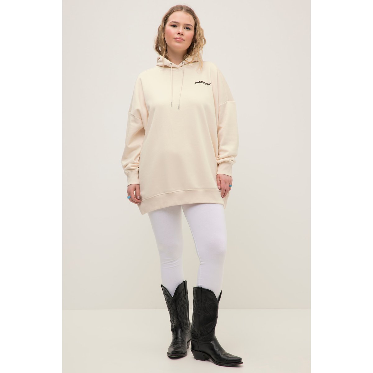 Legging, jersey, taille haute blanc neige, STUDIO UNTOLD