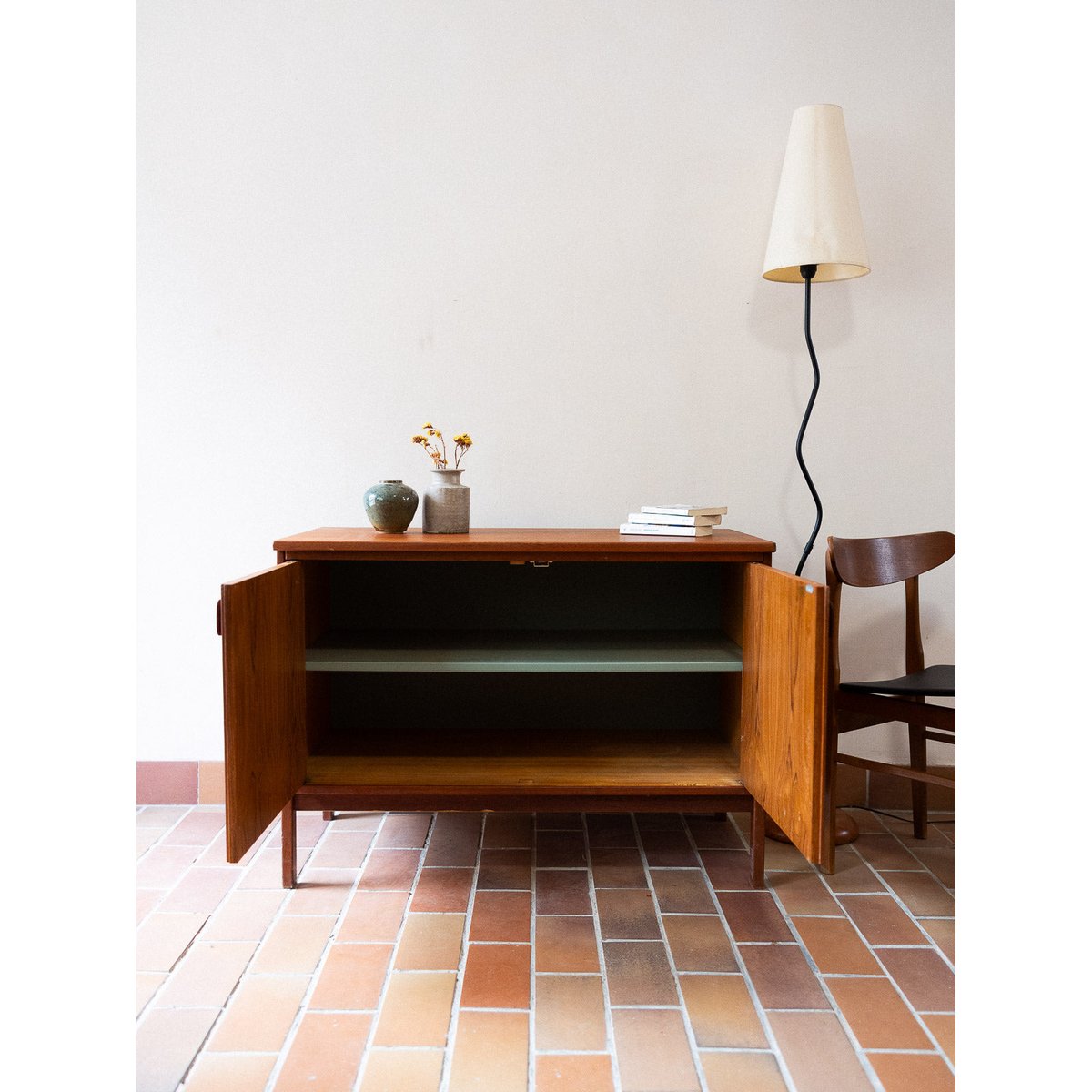 Buffet scandinave en bois Gustave N°1620 - Bon état marron, DEBONGOUT