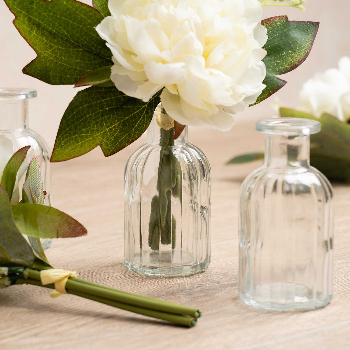 Set of 6 Mini Glass Vase transparent, SO'HOME