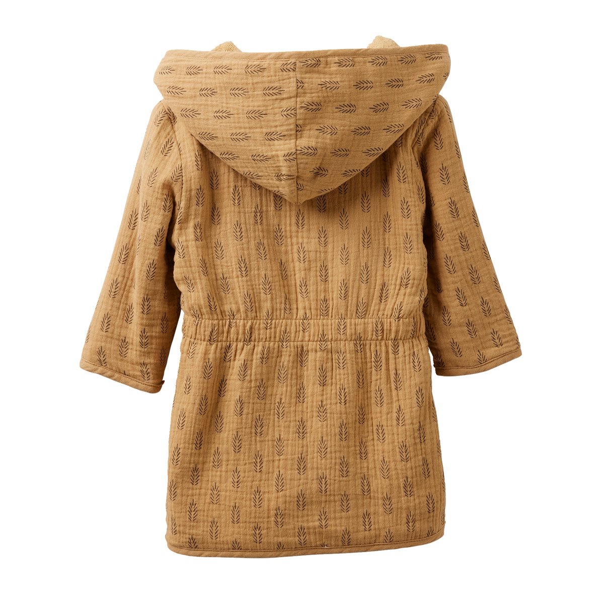 Peignoir de bain en gaze de coton ETHNIC ocre, VERTBAUDET