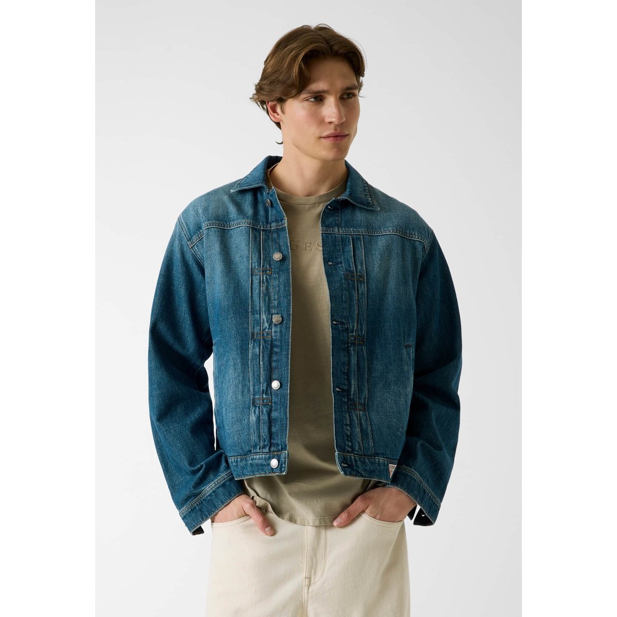 Veste En Jean bleu, GUESS