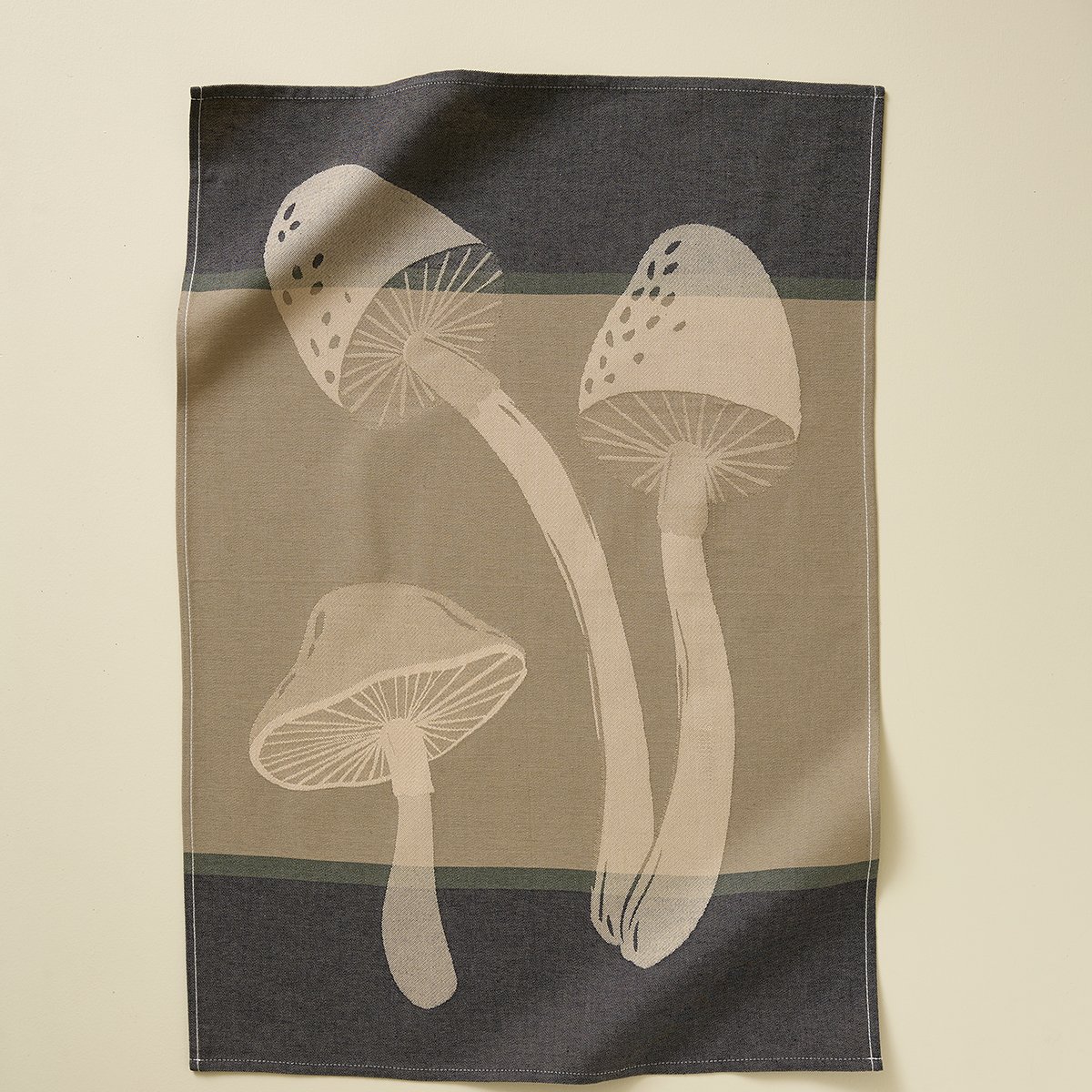 Torchon jacquard AUTOMNE gris, SYLVIE THIRIEZ