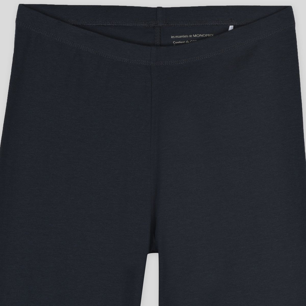 Legging uni contenant du coton BIO GOTS marine, MONOPRIX