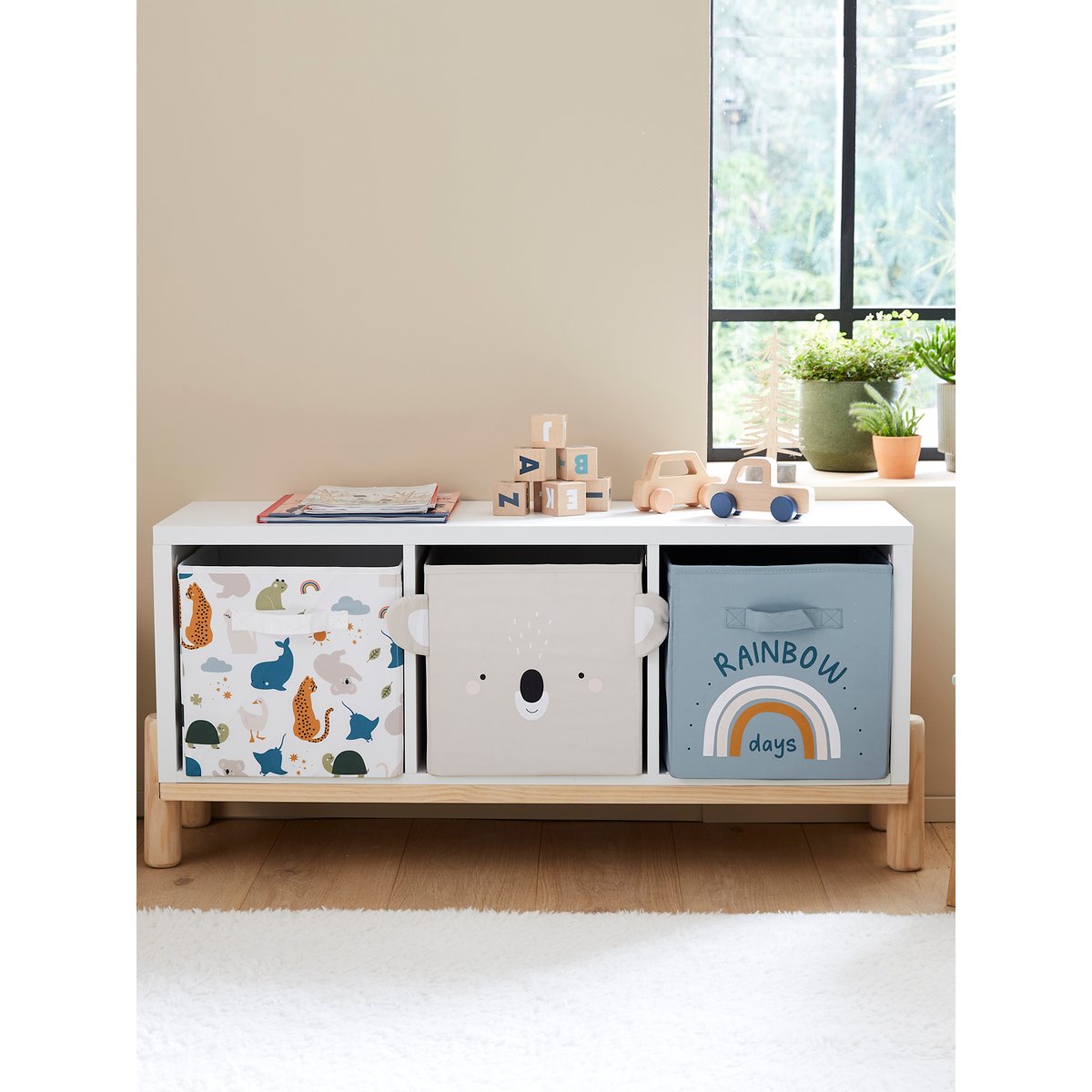 Meuble 3 cases blanc, VERTBAUDET