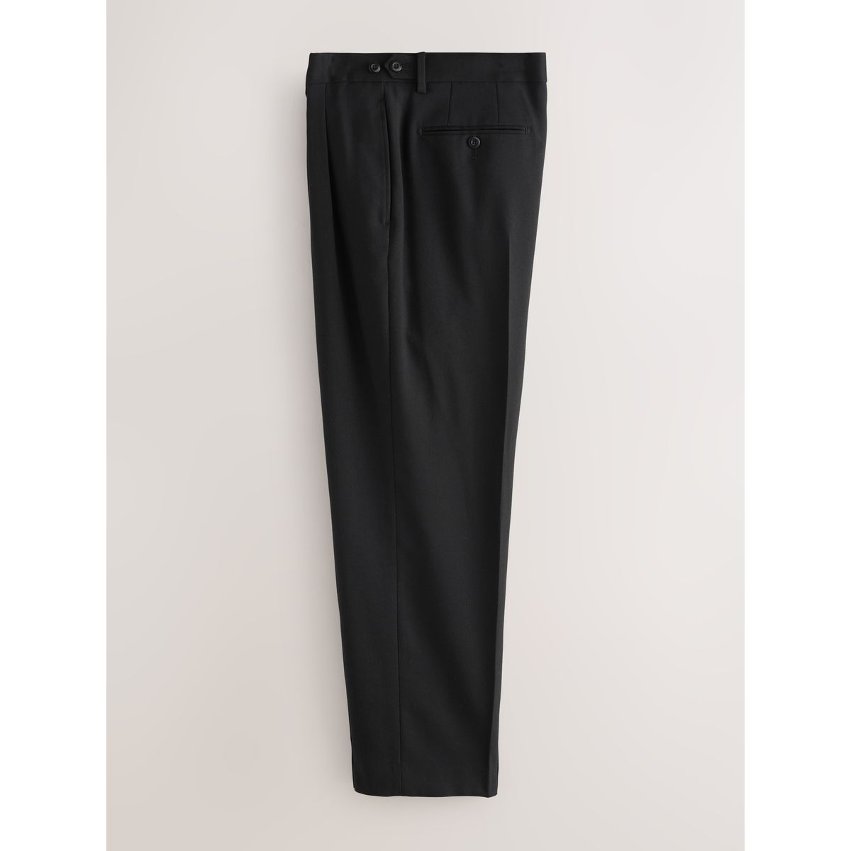 Pantalon plissé décontracté noir, NEXT