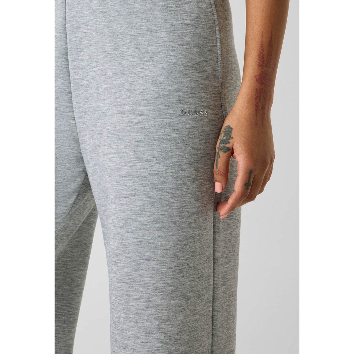 Joggers En Mélange De Viscose gris clair, GUESS