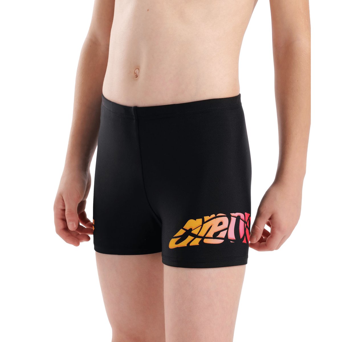 arena Feel short de bain garçon avec lettrage black, ARENA