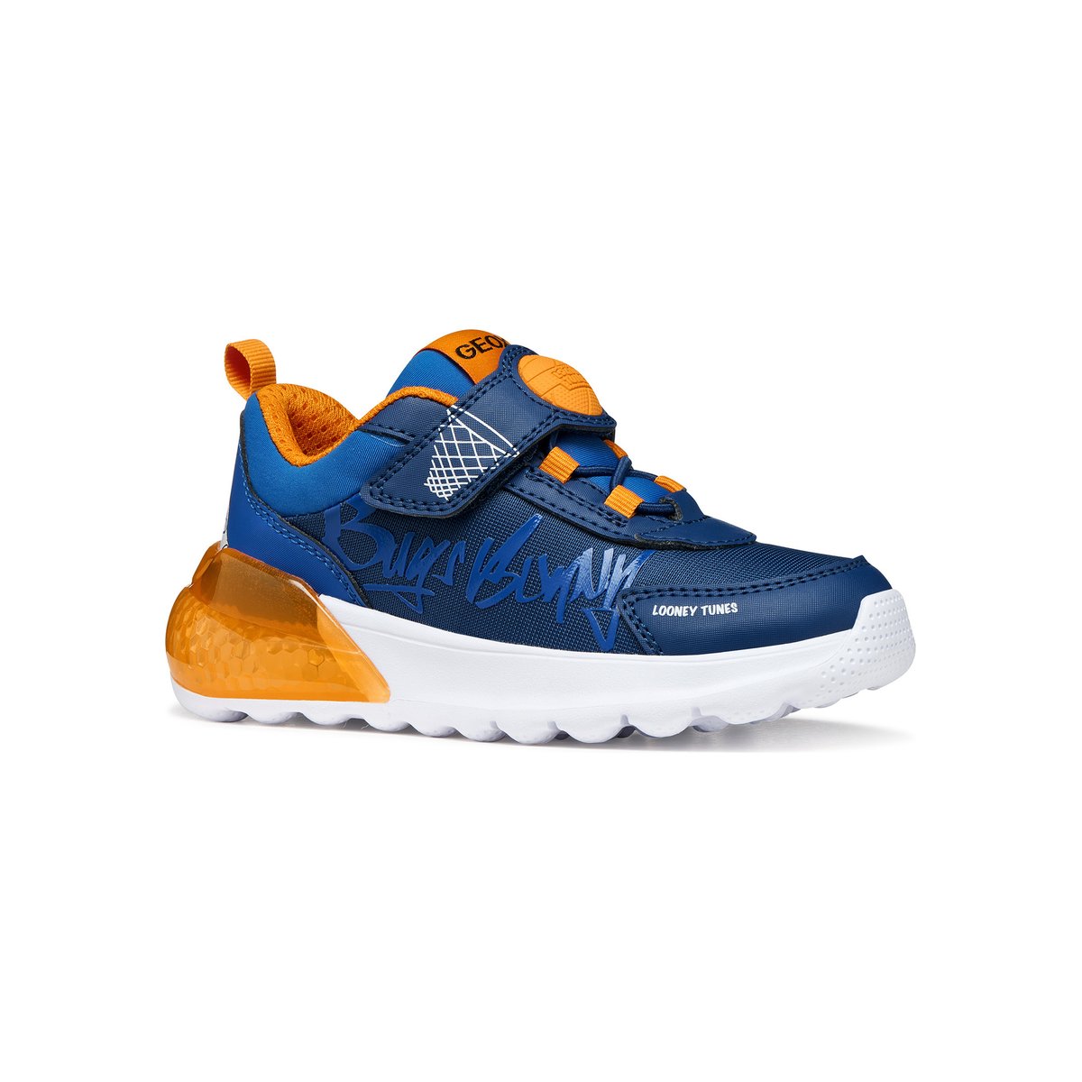 Looney Tunes  J ACTIVART ILLUMINUS bleu marine/orange, GEOX