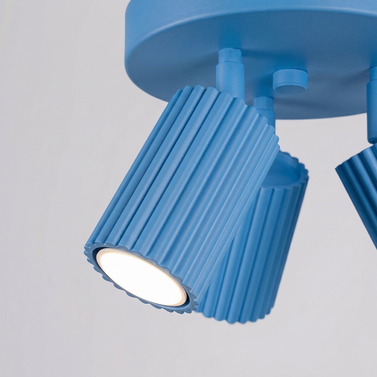 Plafonnier Aluminium Bleu GU10 3 KARBON bleu, EDEN