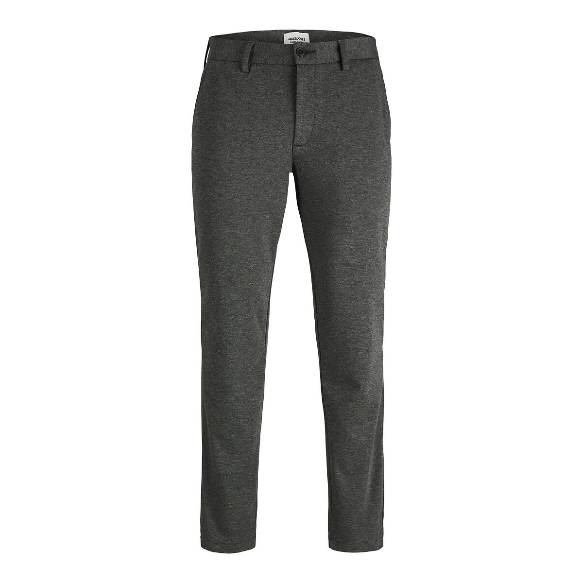 Pantalon chino stretch, OLLIE gris foncé chiné, JACK & JONES
