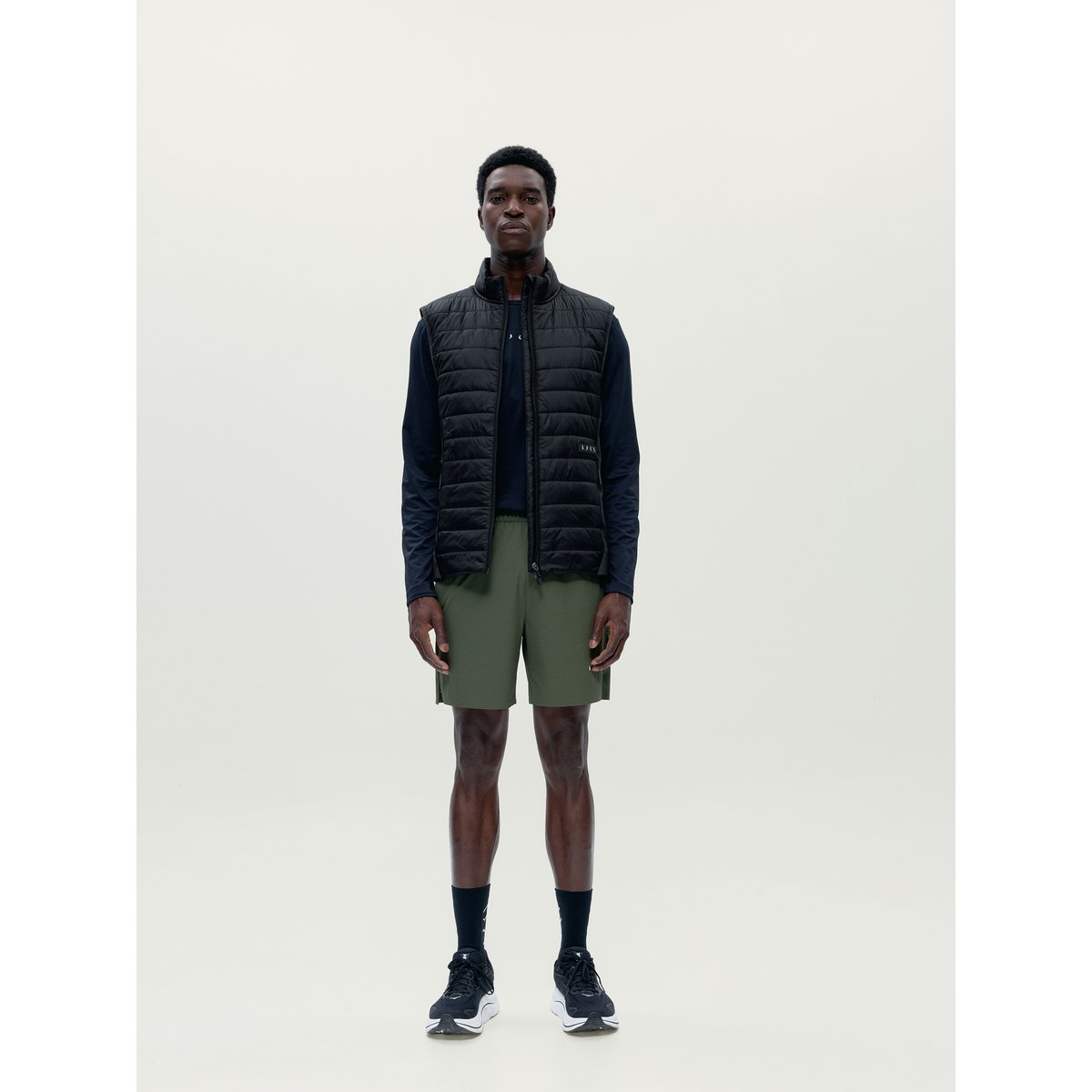 Doudoune sans manches de sport homme Raw Avec poches séchage rapide noir profond, BORN
