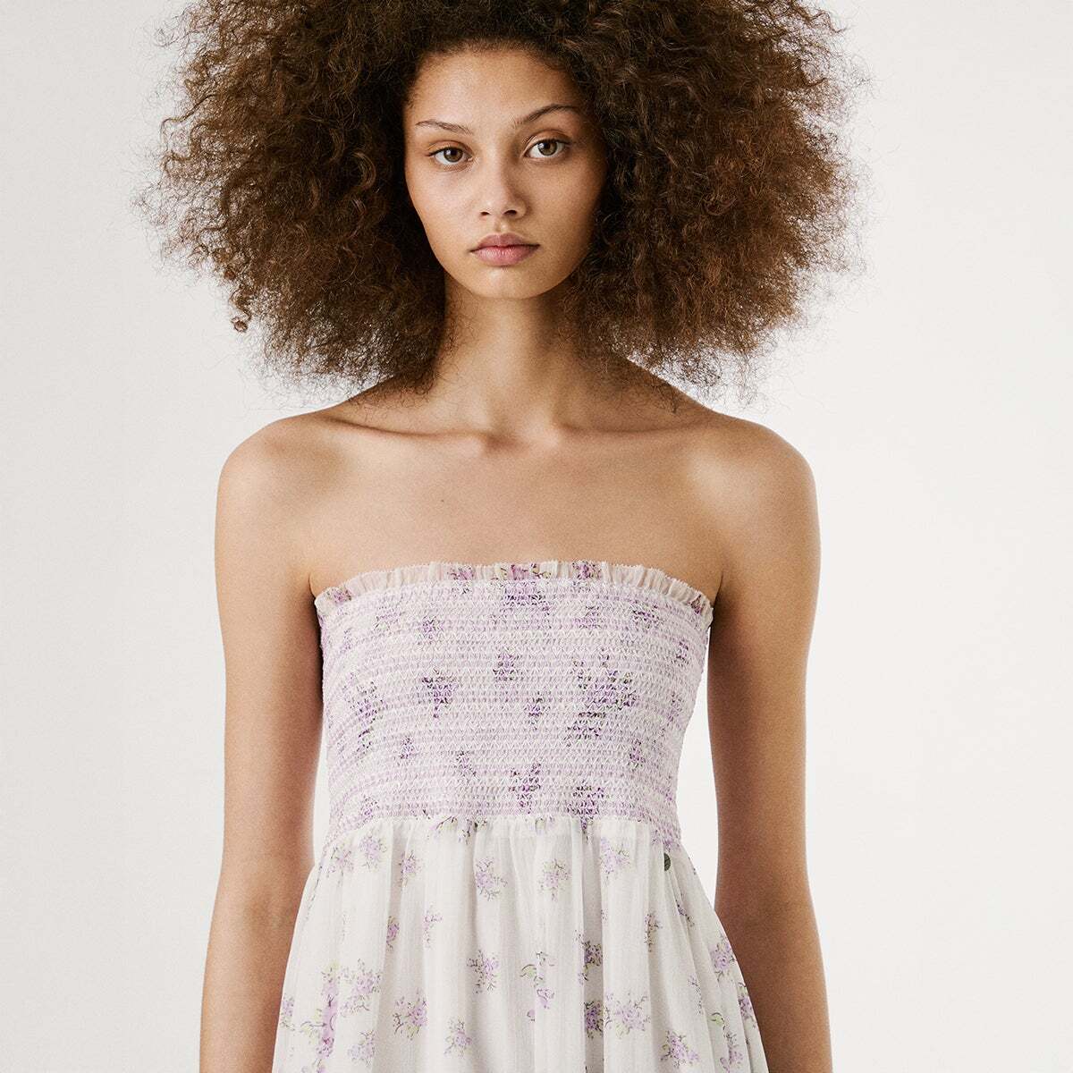 Jupe Longue À Imprimé Floral blanche mousse, PEPE JEANS