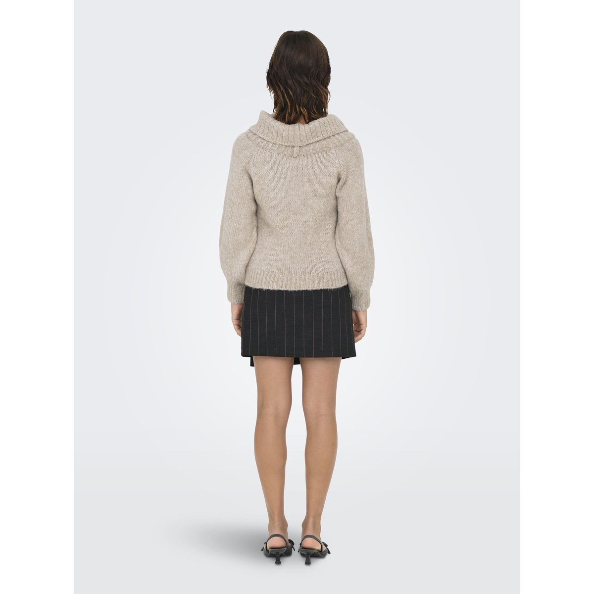 Pull En Maille beige - weathered teak 1, ONLY