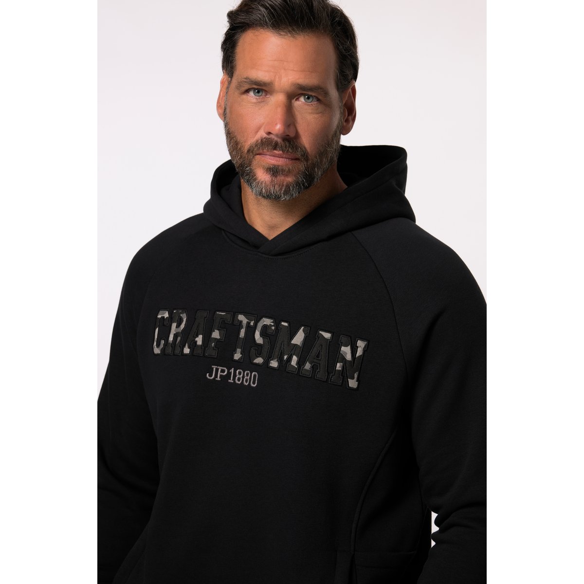 Sweat-shirt à capuche noir, JP1880