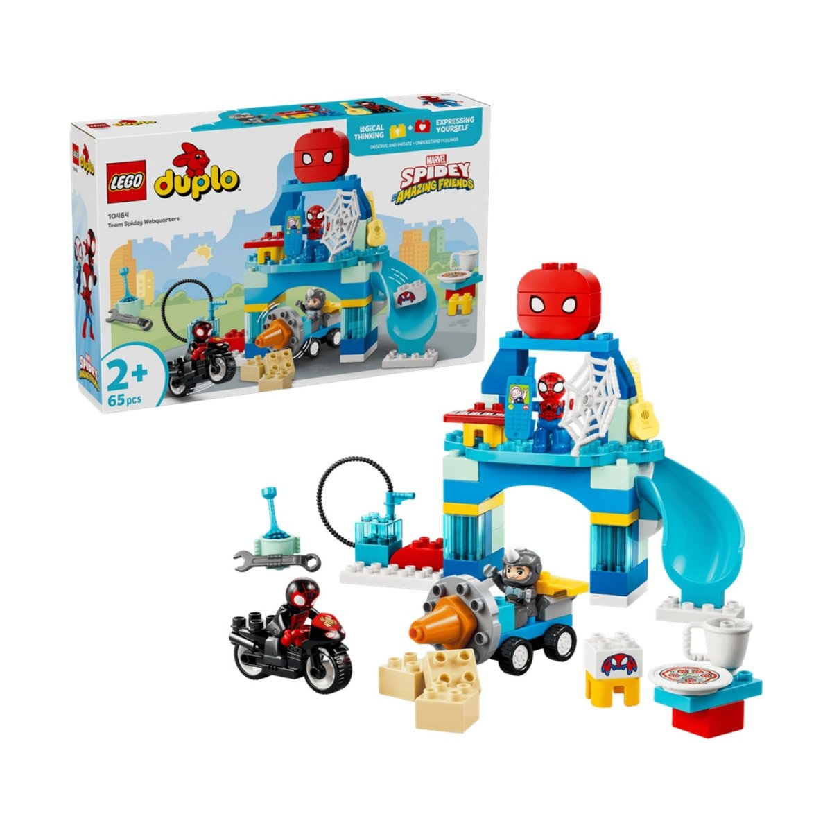 Le quartier général de l'équipe Spidey multicolore, LEGO