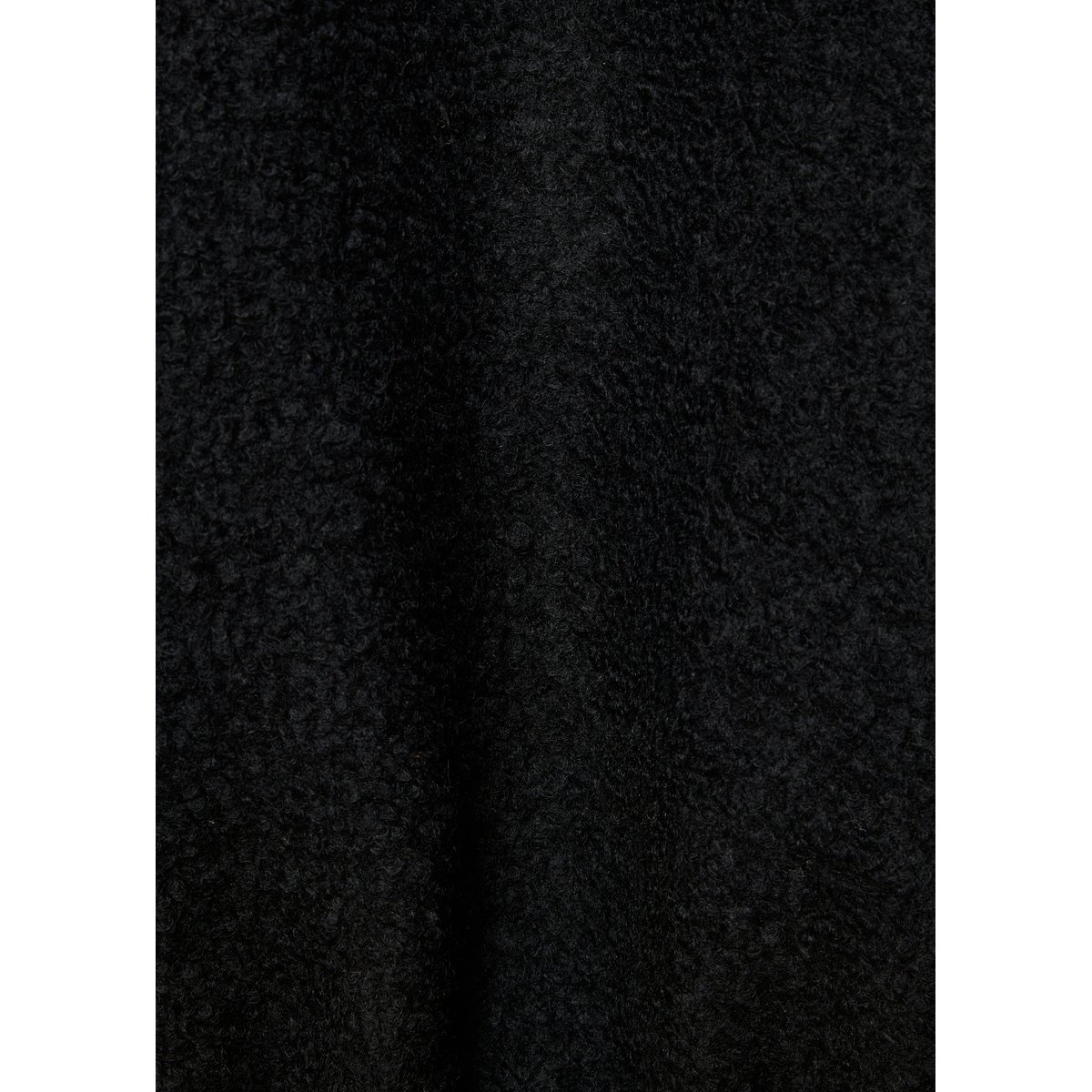 Blouson manches longues à capuche amovible noir, LA FEE MARABOUTEE