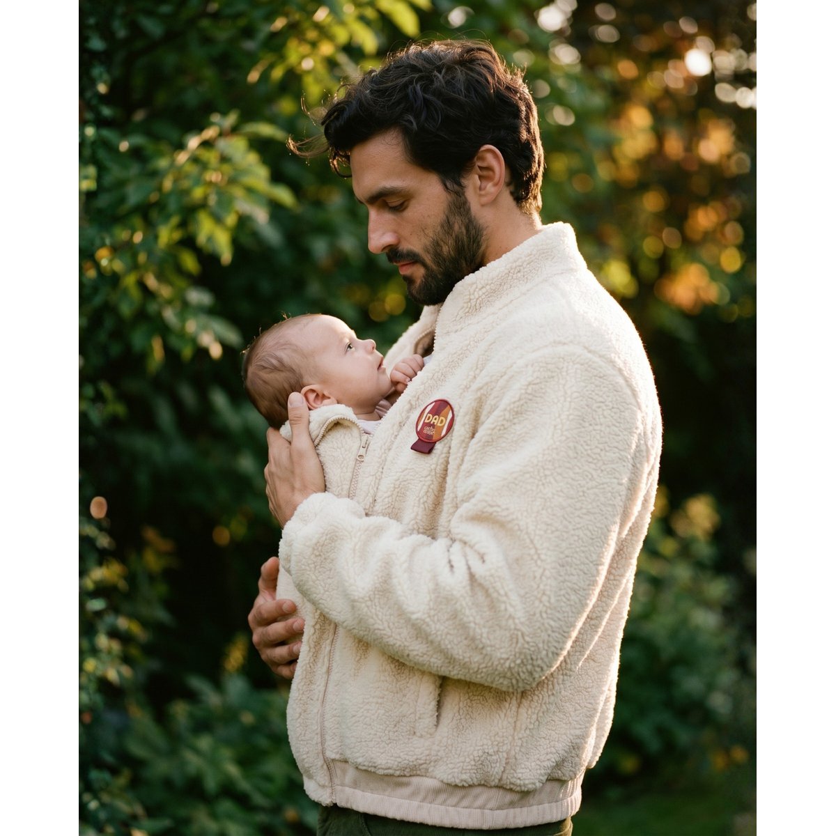 Veste polaire de grossesse et portage Sasha beige, CACHE COEUR
