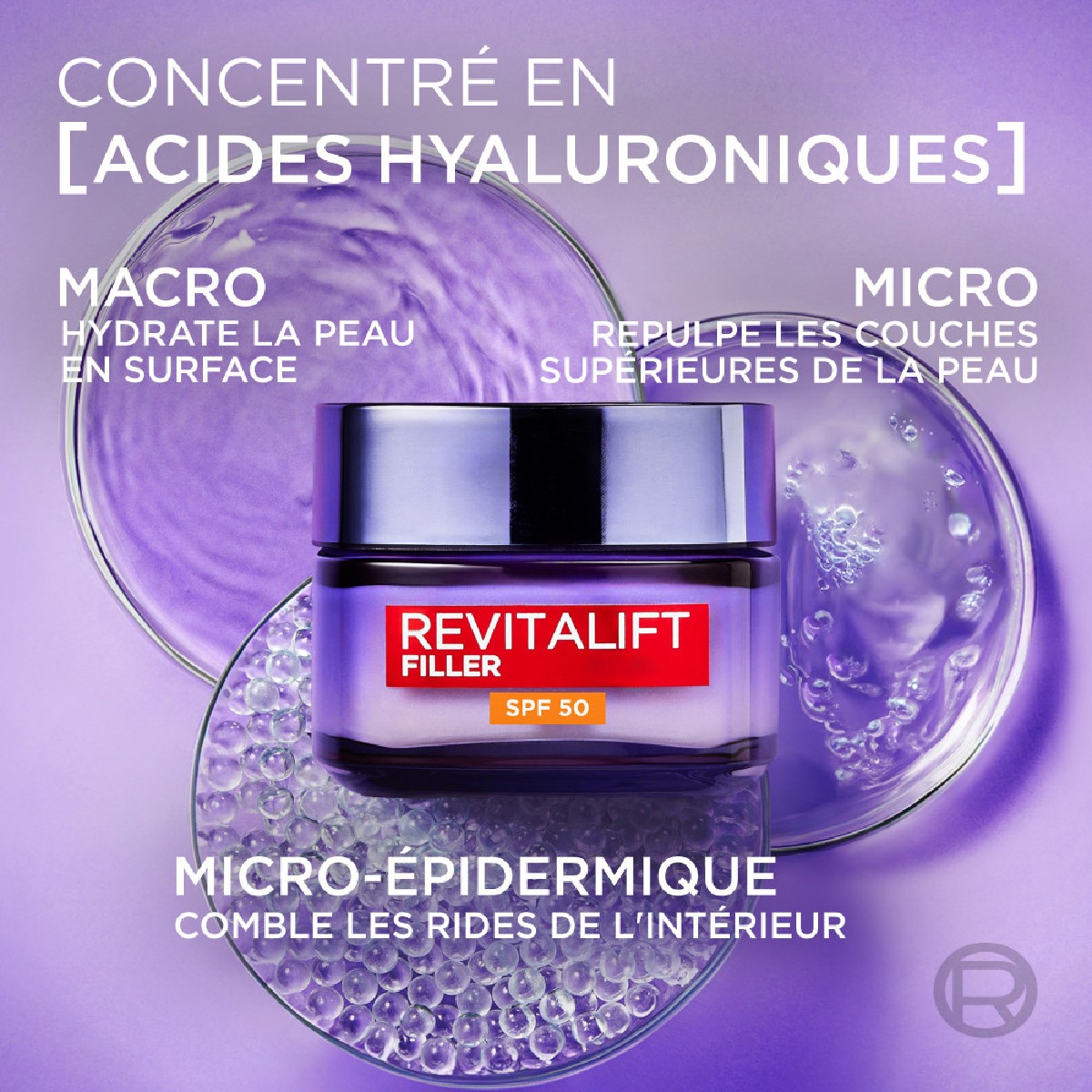 Crème de Jour Anti-Âge Repulpante FPS 50 couleur unique, L'OREAL PARIS