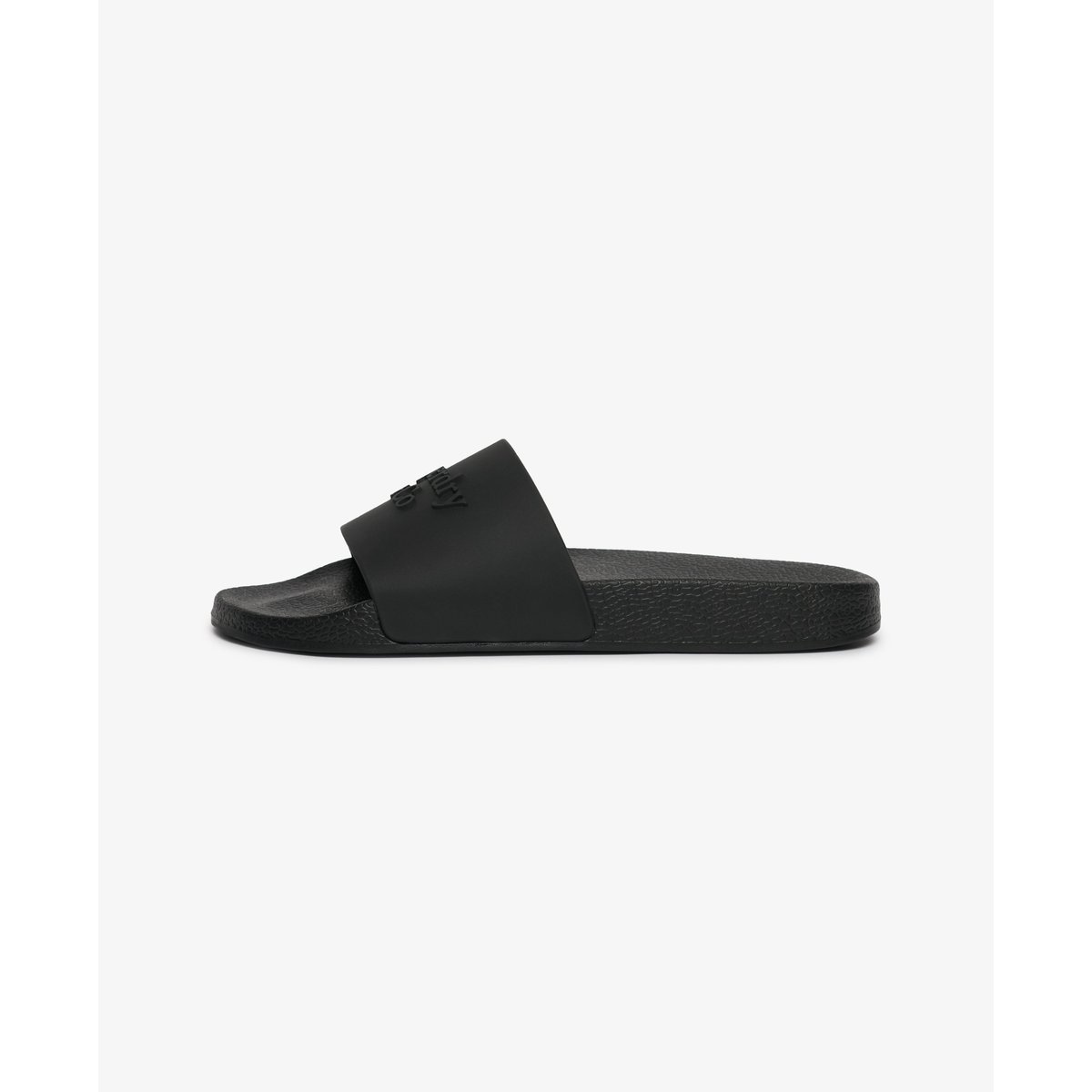 Claquettes Company Logo Semelle Haute noir/noir, SUPERDRY